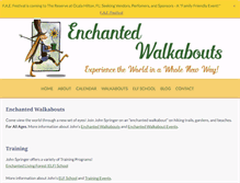 Tablet Screenshot of enchantedwalkabouts.com